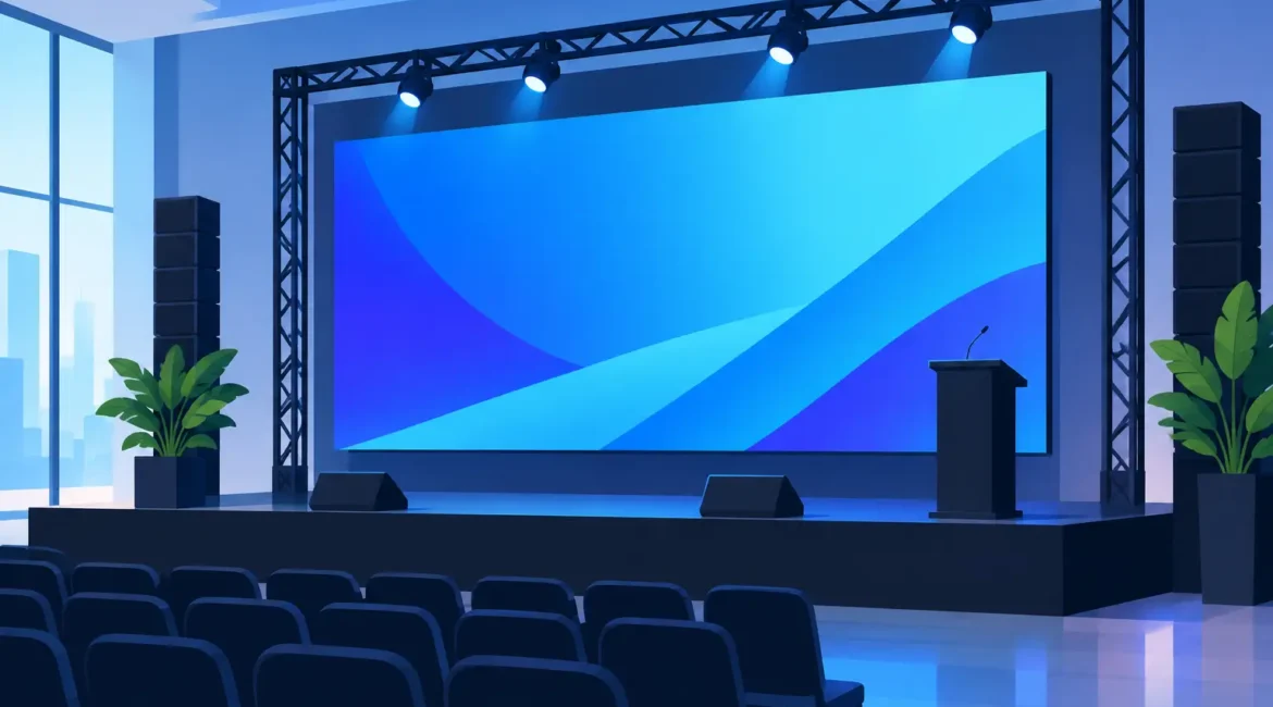 Aluguel de painel LED para eventos sem improviso