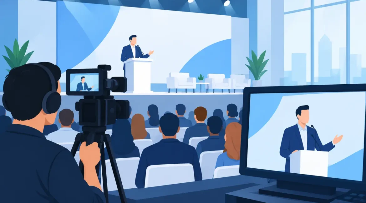 Convenção anual transmitida com padrão profissional
